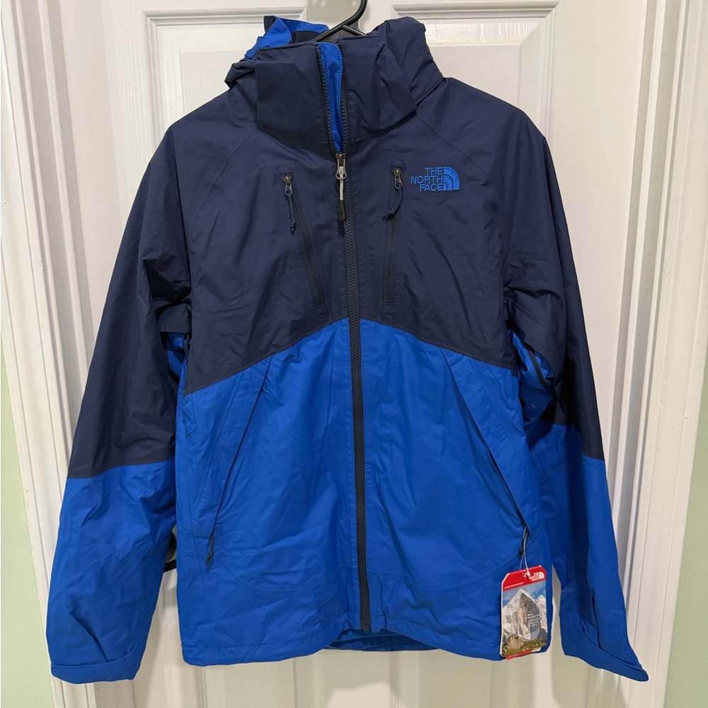 The North Face Men's Two-Tone Blue Performance Condor 3 in 1 Jacket NWT
